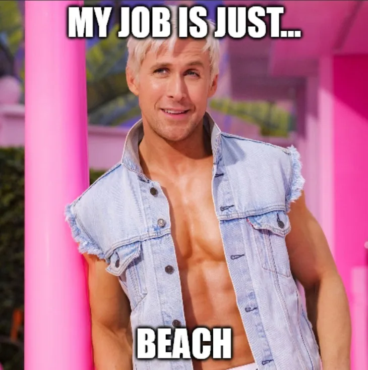 Ken's job is just... beach